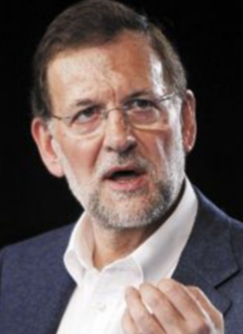 Mariano Rajoy durante un acto político en Barcelona. / Efe.