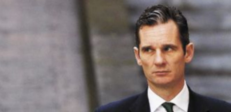 El esposo de la Infanta Doña Cristina está acusado de malversación de caudales públicos