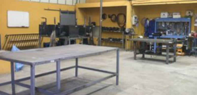 Interior del taller de soldadura del Ayuntamiento de la villa. / Gabriel Gómez