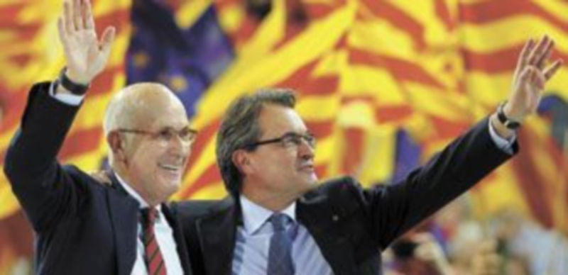 Durán i Lleida (i) es el jefe de filas de UDC