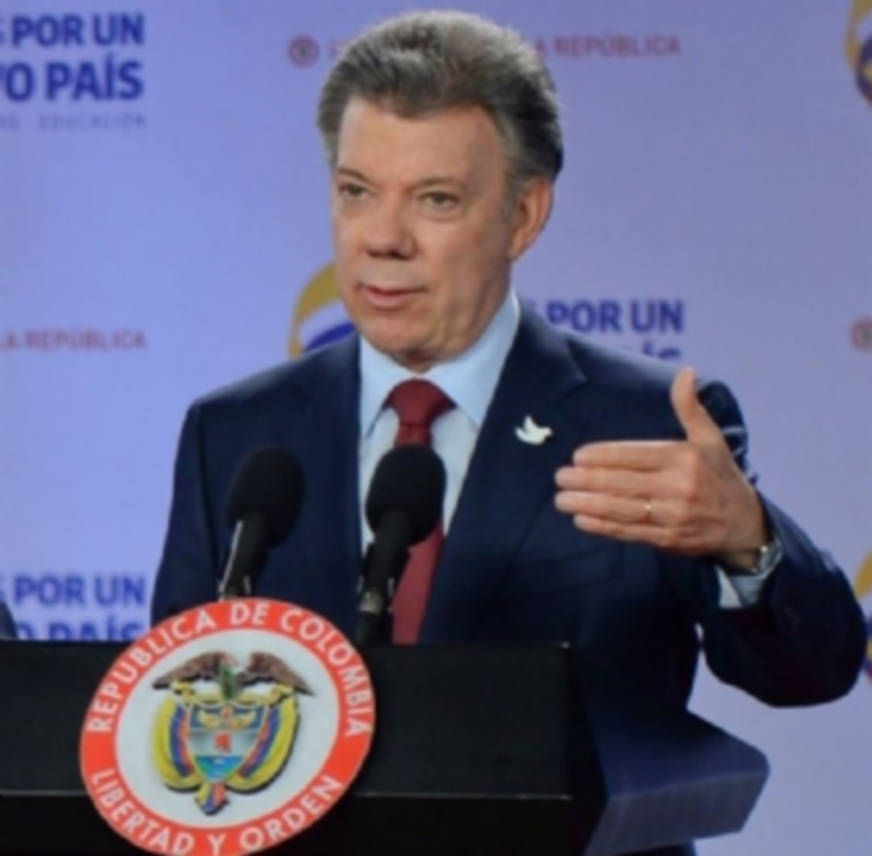 El presidente colombiano