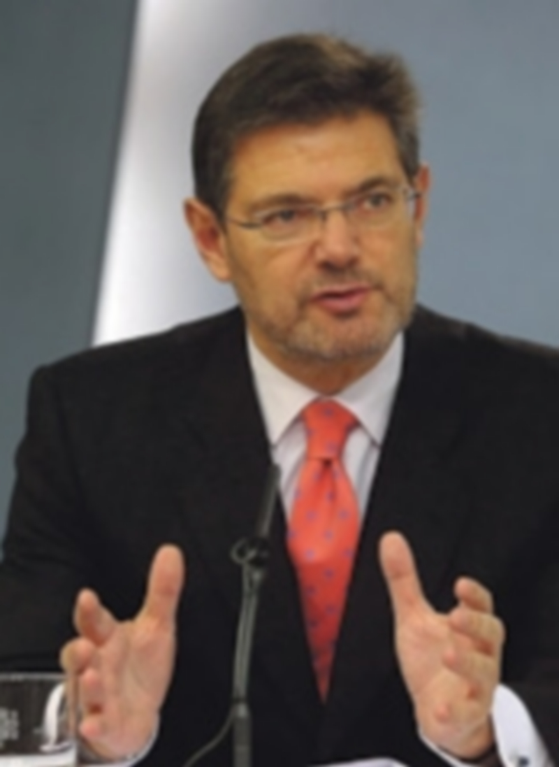 El ministro de Justicia durante su intervención en el Consejo de Ministros. / EFE