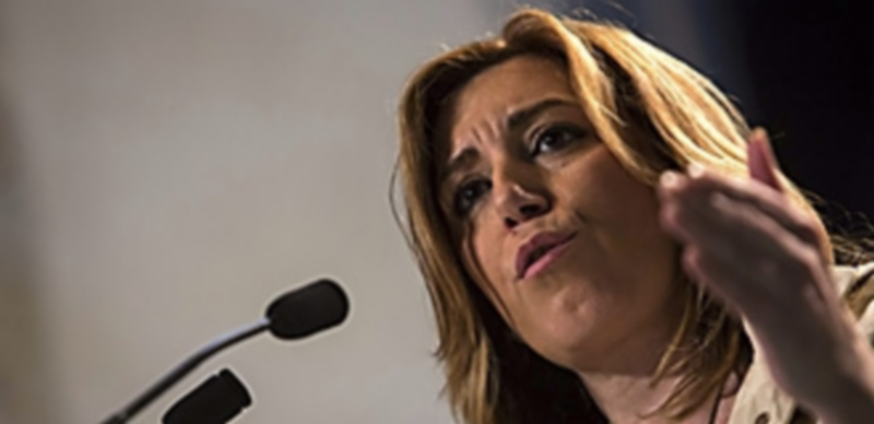 La presidenta andaluza criticó duramente las políticas de Rajoy. / Efe