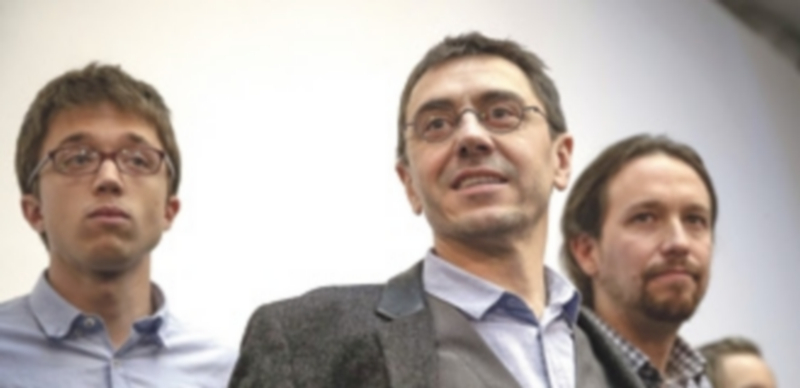 Monedero estuvo apoyado por la cúpula de Podemos en su declaración. / Efe