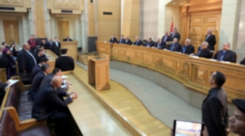 El Tribunal Supremo egipcio durante la reunión por la ley electoral. / Efe