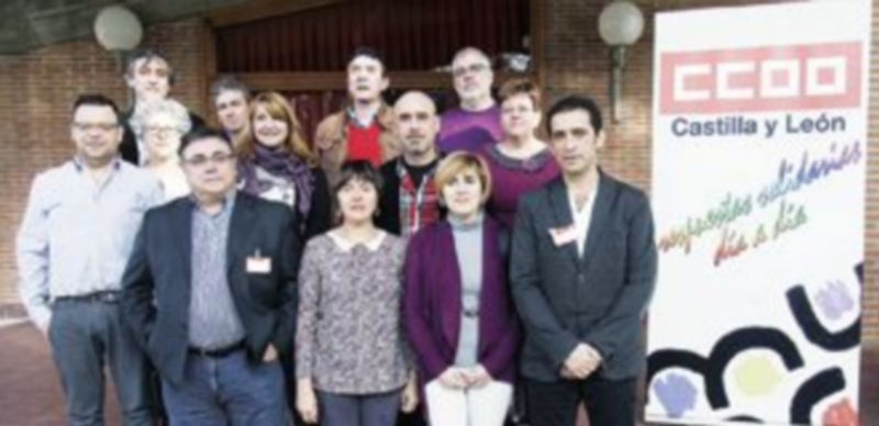 Nueva Comisión Ejecutiva de CCOO en Castilla y León elegida en el X Congreso. / Ical