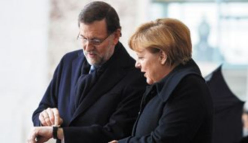 Rajoy y Merkel se reunieron ayer en Berlín