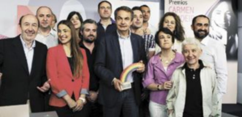 El que fuera presidente del Ejecutivo José Luis Rodríguez Zapatero siempre se caracterizó por apoyar a los colectivos gays y transexuales. / Efe