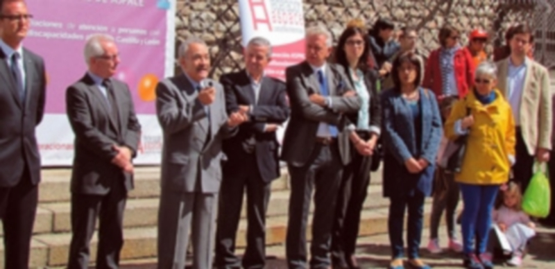 Aspace pide su exclusión de copagos sanitarios, farmacéuticos y protésicos 1 Un momento de la lectura del manifiesto de Aspace. / Europa Press