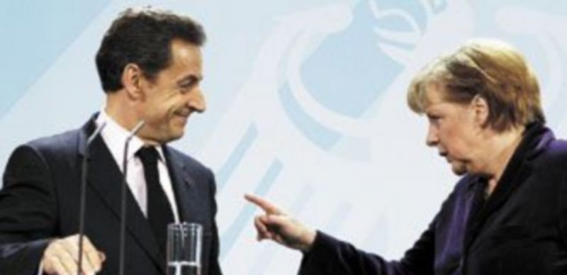 Nicolas Sarkozy viajó a Berlín para reunirse con Angela Merkel y analizar los detalles de la próxima cumbre europea