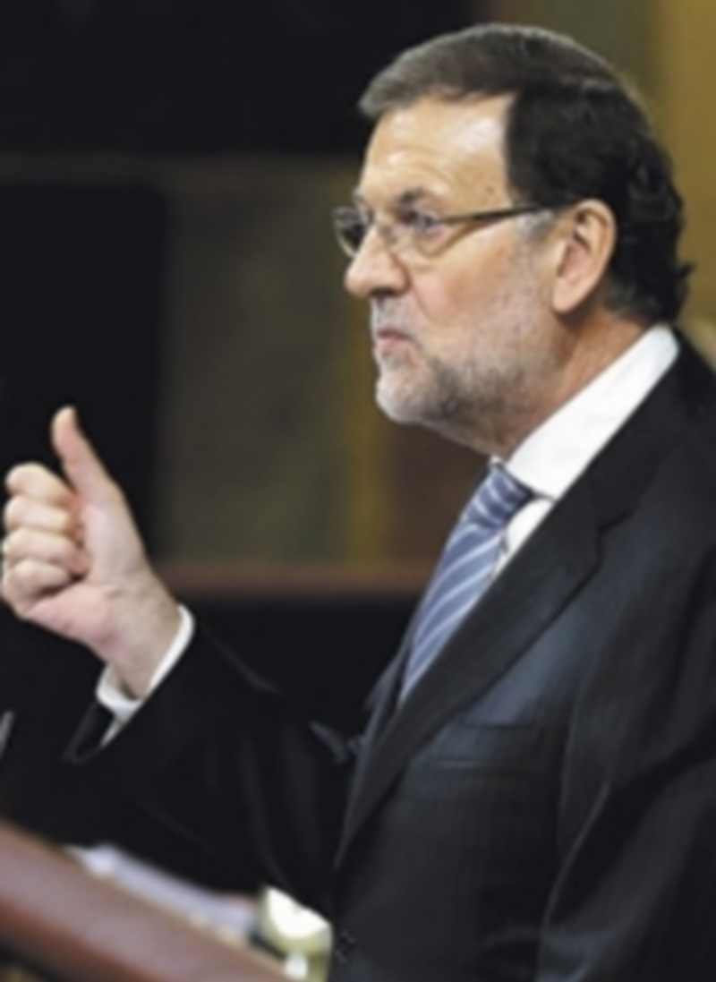 El presidente del Gobierno durante su última intervención en el Congreso. / EFE