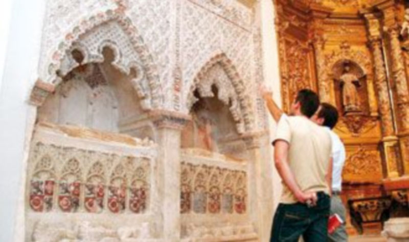 Sepulcros de San Esteban donde se hallaron los cuerpos durante los trabajos de restauración./GABRIEL GÓMEZ