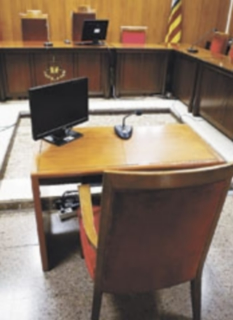 La sala en la que dará testimonio la Duquesa la utilizó en 2012 su marido. / Reuters