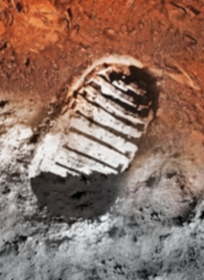 Huella que Neil Armstrong dejó marcada en la superficie lunar. / EP