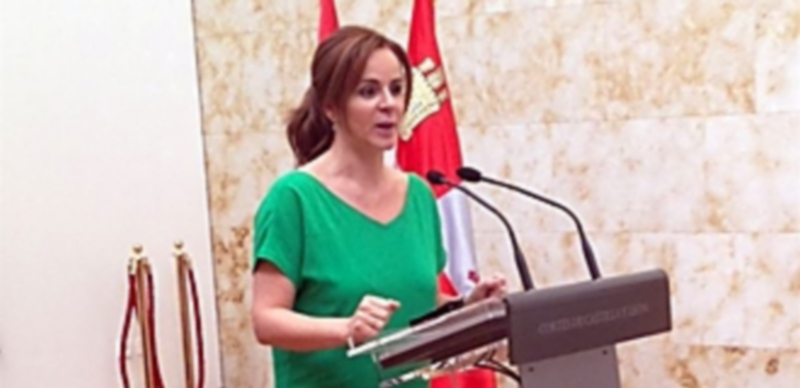 La presidenta de las Cortes