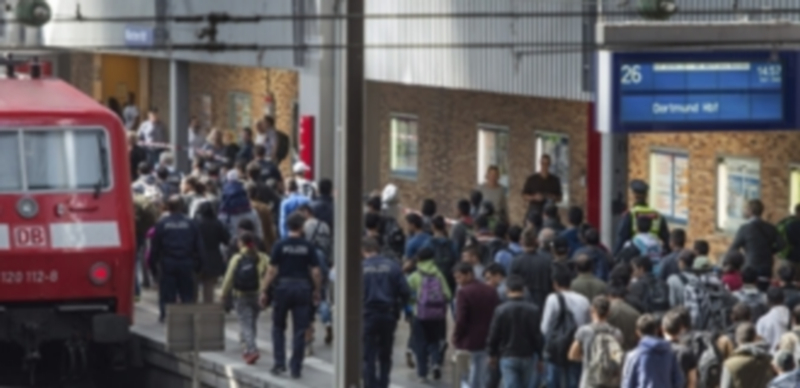 Refugiados provenientes de Budapest