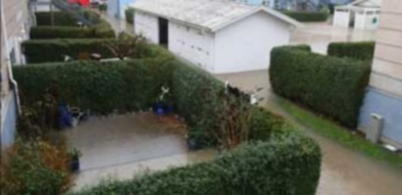 El temporal que golpea el norte de Europa ha provocado inundaciones también en otros países como Dinamarca. / Efe