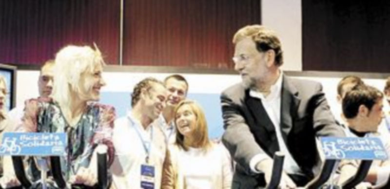 Marta Domínguez y Mariano Rajoy