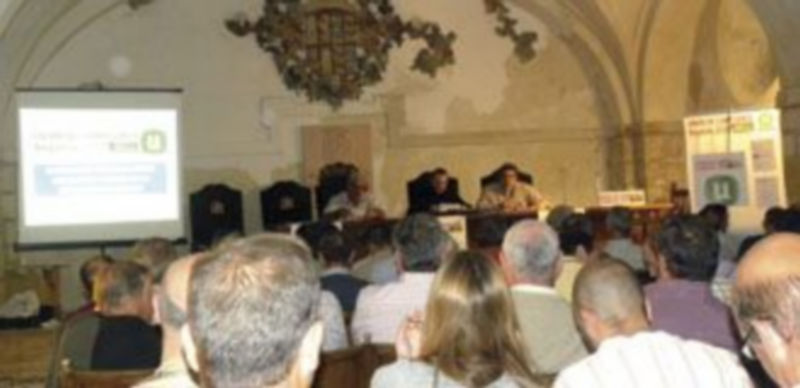 Imagen del salón con los numerosos asistentes a la jornada informativa organizada por UCCL. / El Adelantado