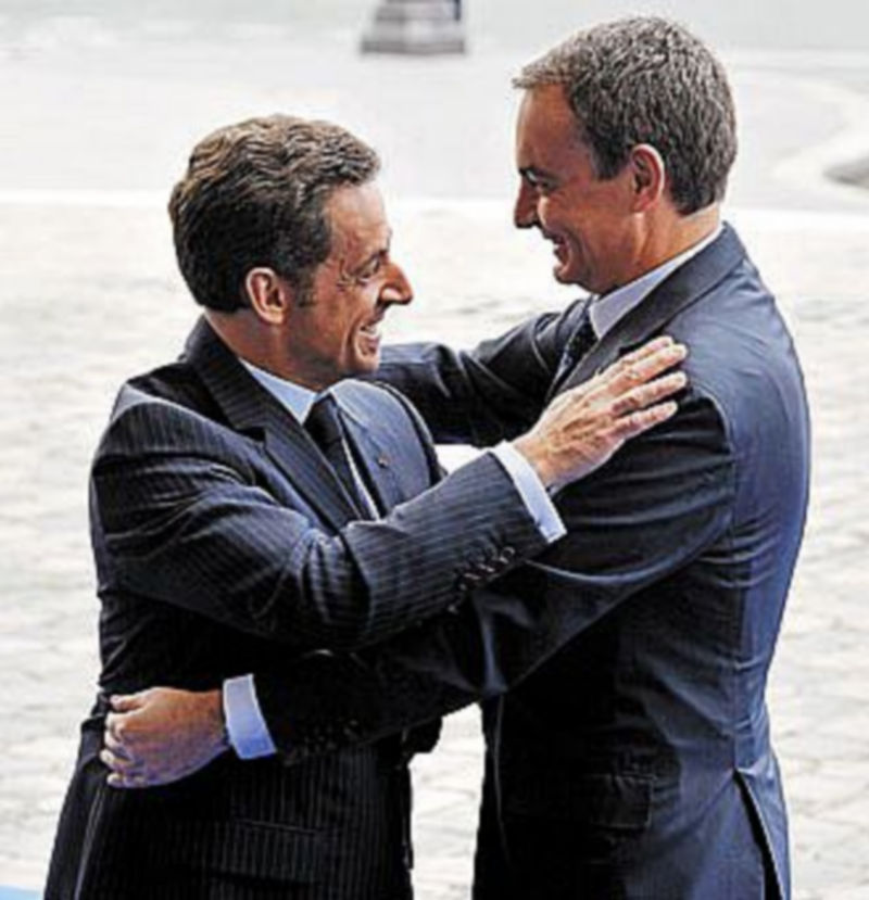 Sarkozy y Zapatero siempre han hecho gala de una relación extremadamente cordial. / EFE