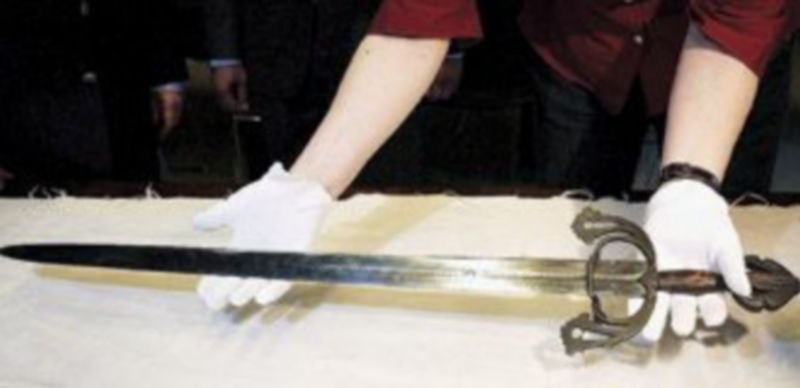 Detalle de la espada Tizona