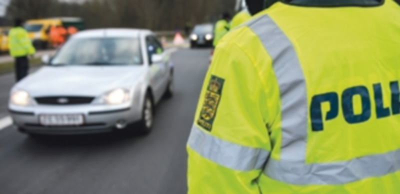 La Policía danesa realiza un control en la ciudad de Krusaa