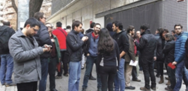 La CUP inició ayer la reunión de sus asambleas territoriales a la espera de la celebración de su Consejo Político. / Efe