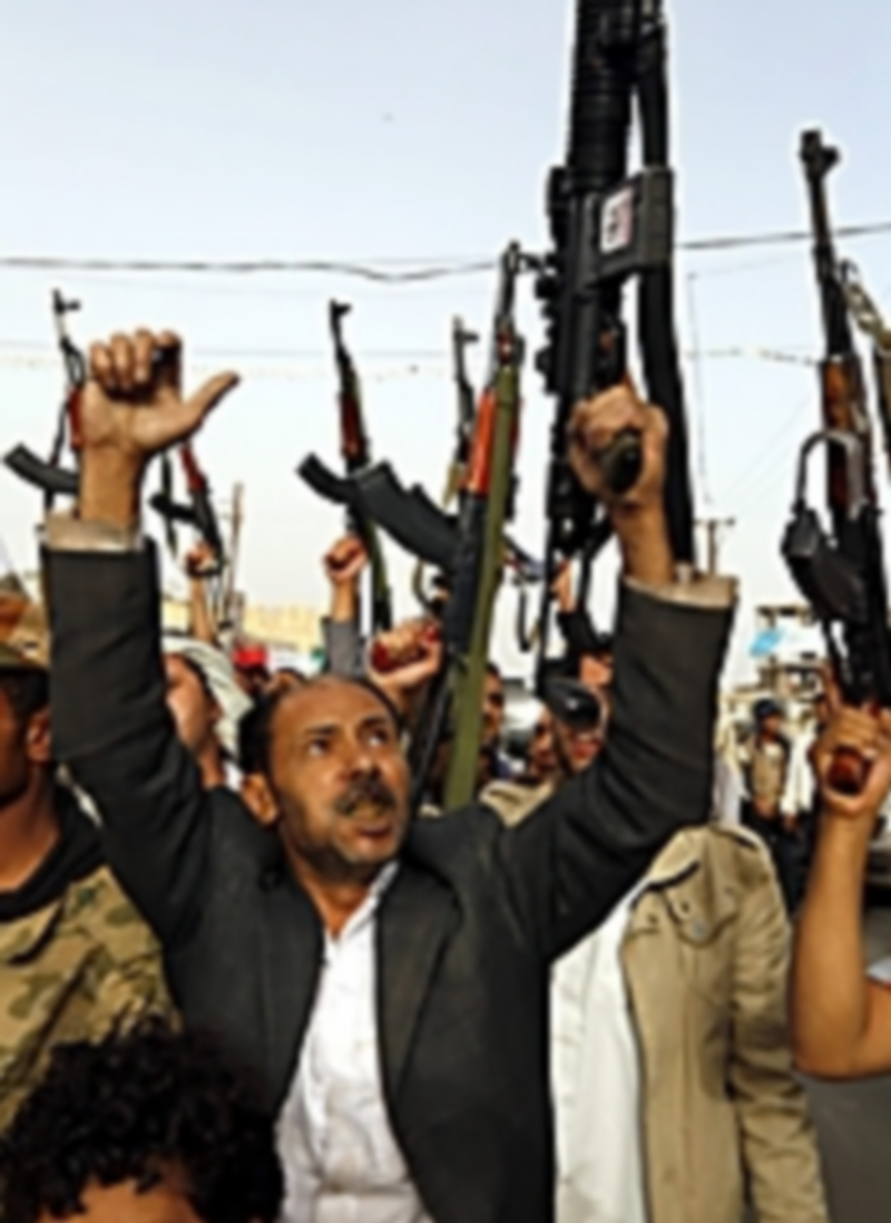 Simpatizantes de los huthis protestan contra la ofensiva saudí sobre el país. / Efe