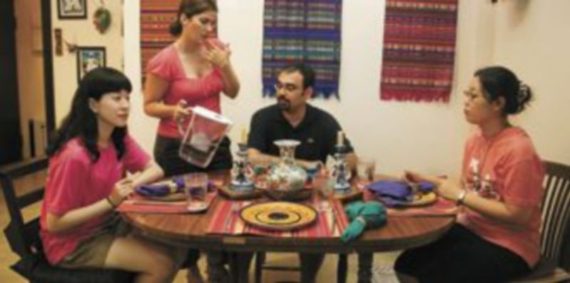 Las dos jóvenes coreanas