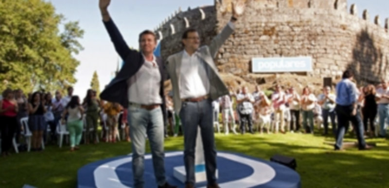 Mariano Rajoy y Alberto Núñez Feijóo