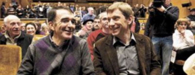 El histórico dirigente de HB Rufino Etxeberria (d)