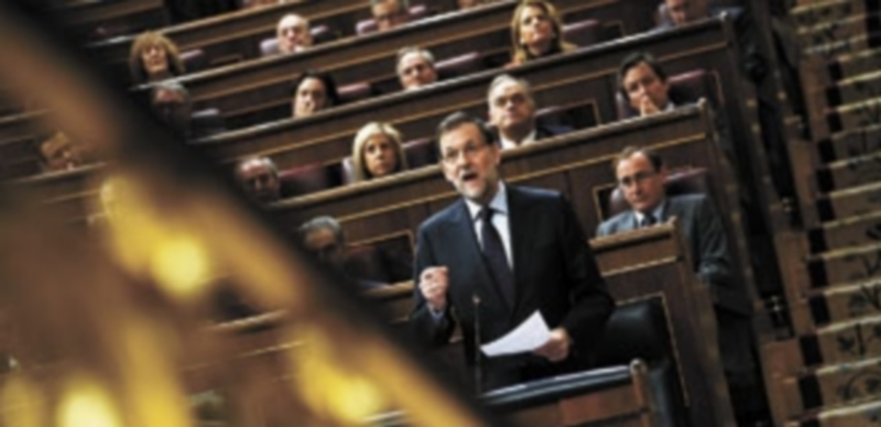 El jefe del Gabinete se enfrentó ayer a la oposición en la sesión de control al Gobierno y defendió las reformas emprendidas por su equipo en estos dos años. / Reuters