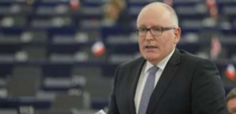 El vicepresidente primero de la Comisión Europea