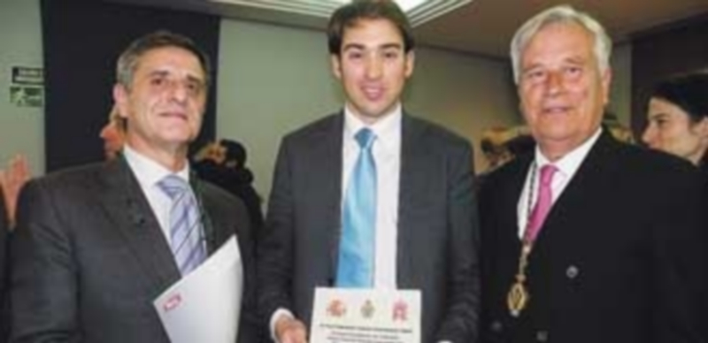 Un momento de la entrega del premio al segoviano Daniel de Miguel