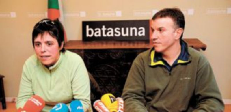 Los dirigentes ‘abertzales’ Maite Goyenetxe y Jean Claude Aguerre