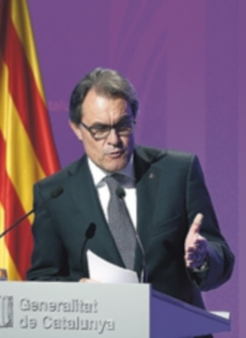 División en la Generalitat por el manifiesto secesionista 1 El presidente de la Generalitat