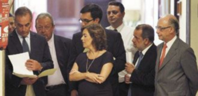 Los portavoces socialistas y populares