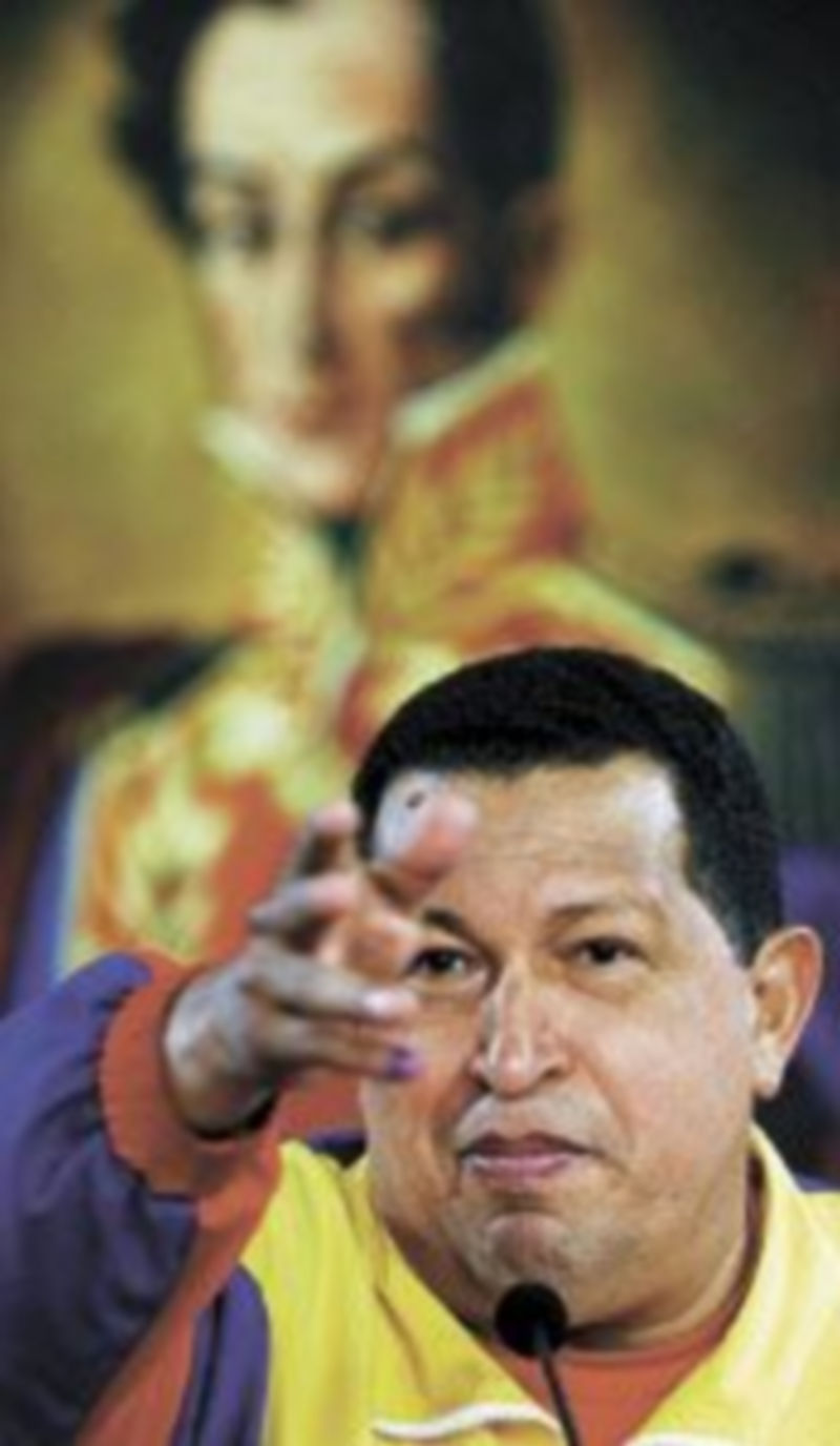 Hugo Chávez analizó ayer los resultados de los comicios. / EFE