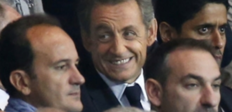 Nicolas Sarkozy asiste a un partido de liga entre el Paris Saint Germain y el Lyon