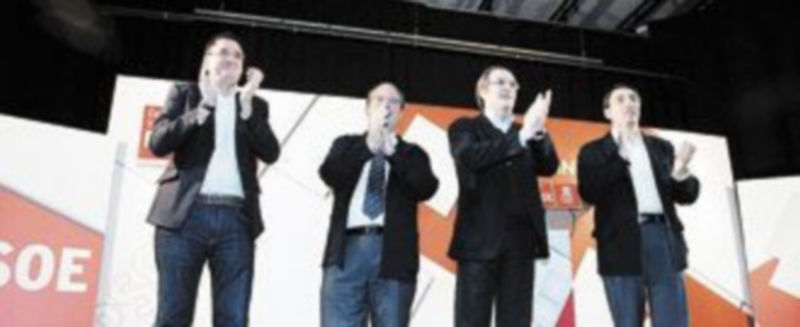 (De i. a d.) Óscar López. Enrique Cabero