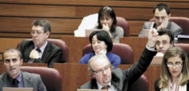 El procurador socialista José Francisco Martín (c)