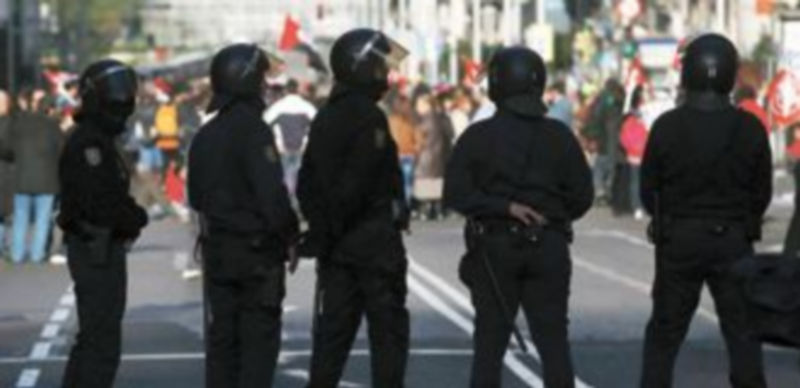 El amplio despliegue policial en Madrid impidió que hubiera incidentes graves durante la jornada. A pesar de la tranquilidad