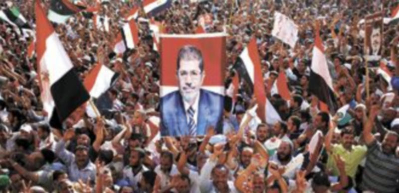 Los seguidores del candidato presidencial de los Hermanos Musulmanes