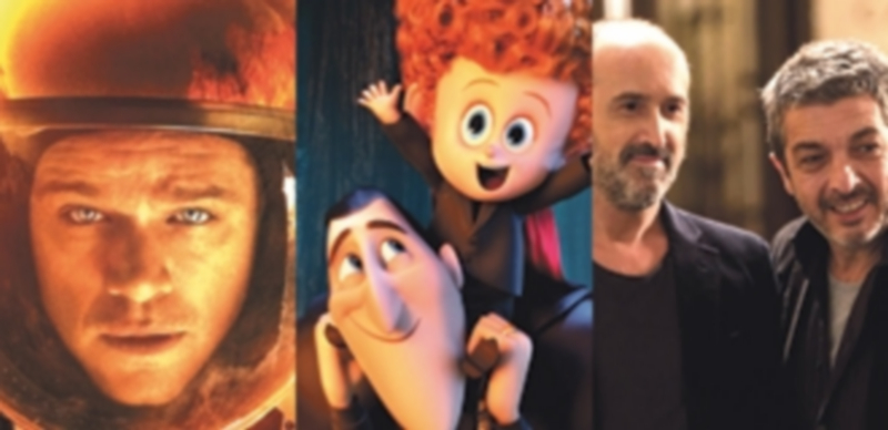 La película de ciencia ficción ‘Marte’ y la de dibujos animados ‘Hotel Transilvania 2’ serán las principales atracciones. / E. p.