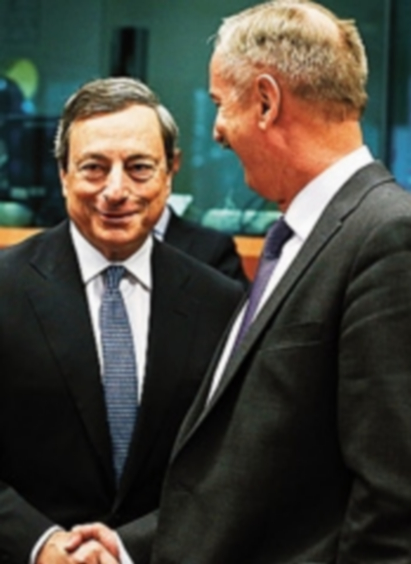Mario Draghi acudió a la cita.