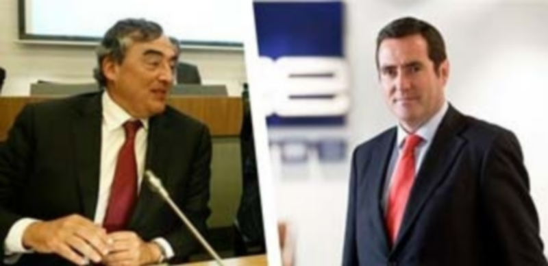 Juan Rosell (izqda.) y Antonio Garamendi