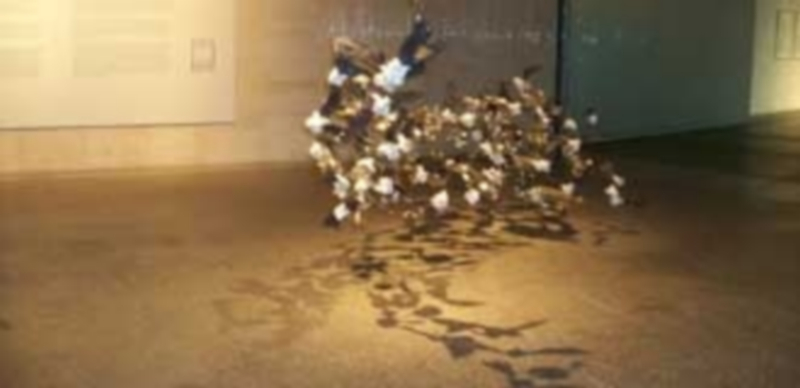 Una de las obras que puede verse en ‘La mujer de piedra se levanta y baila’. / E.P.