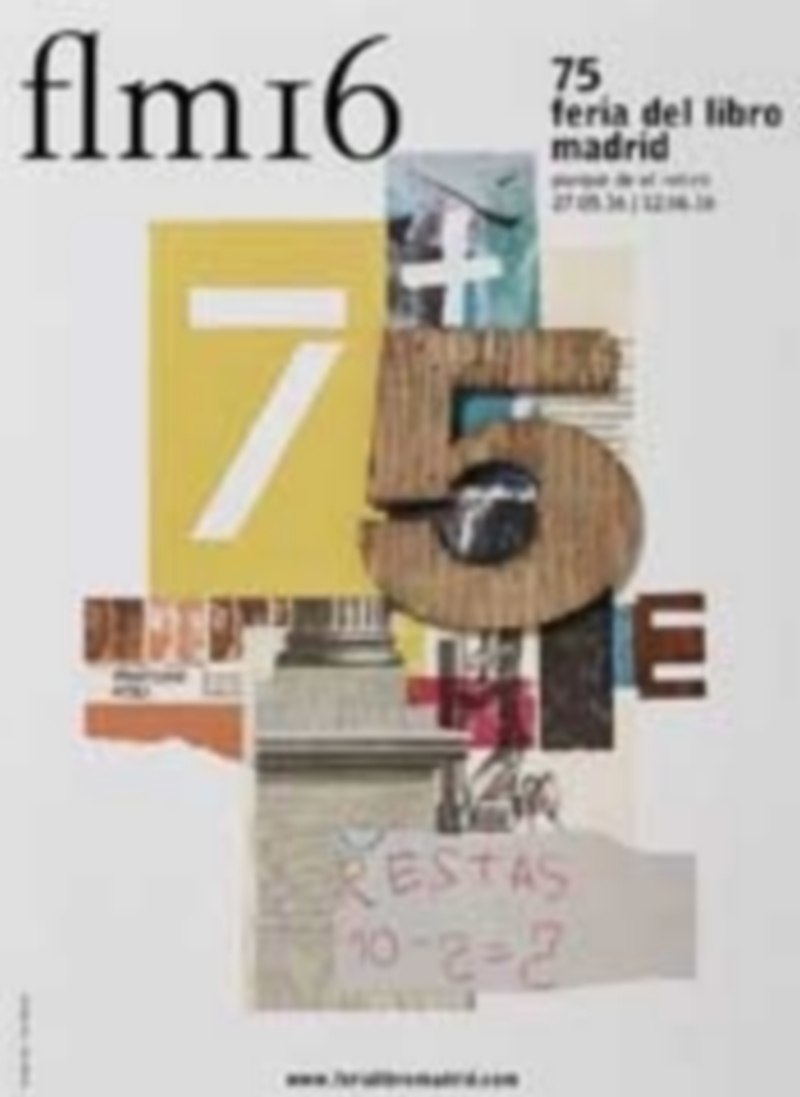 Cartel ilustrativo de la 75 edición de la Feria del Libro de Madrid. / E.P.