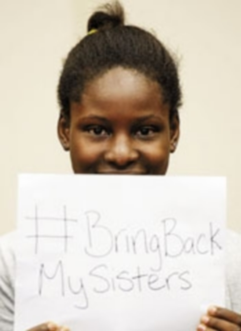 Deborah Peters pide la liberación de sus compatriotas raptadas. / Reuters