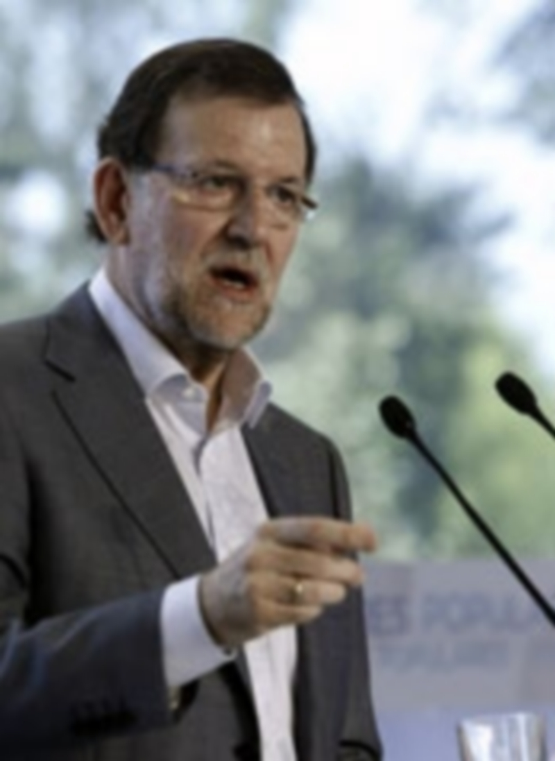 Mariano Rajoy durante su intervención ayer en la clausura de la escuela de verano del PP en San Lorenzo de El Escorial./ Efe